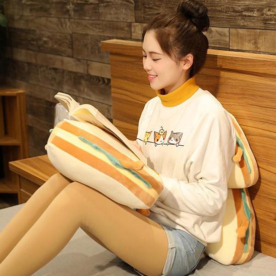 Имитация ПП Хлопок Мультяшная Подушка-Сэндвич Выпечка Еда Подушка Плюшевые Игрушки Подарок