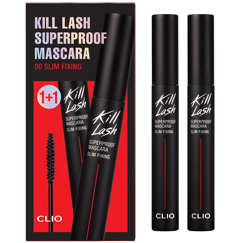 Clio Тушь для ресниц Kill Lash Super Proof 1+1 Специальное предложение