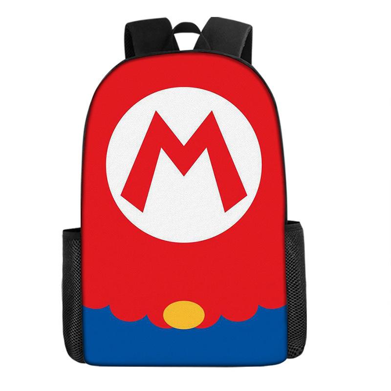 Super Mario School Bag Cartoon Anime Backpack Mario Backpack Super Mario School Bag
