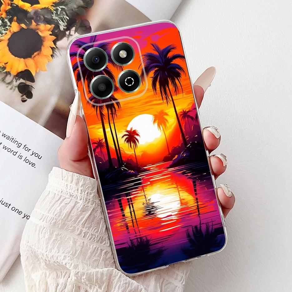 Чехол для Honor X6b JDY-LX1 JDY-LX2 Милый Чехол с Рисунком Счастливой Карпа Кои Мягкий Тонкий Чехол для Телефона Для Honor X6a X 6b HonorX6a HonorX6b Fundas