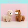 Cute Plush Tie Alpaca Doll With Pp Cotton Filling Perfect For Birthday Surprises