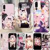 Fujiwara Chika Girls Phone Case For Huawei P50 P40 P30 Pro Lite P Smart 2021 2019 Magic 3 Soft Black Phone Cover