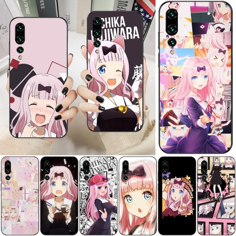 Чехол для телефона Fujiwara Chika Girls для Huawei P50 P40 P30 Pro Lite P Smart 2021 2019 Magic 3 мягкий черный чехол для телефона