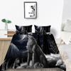 2023 New Style Comforter Cover Set Cool Duvet Covers Highend 3D Wolf Printed Polyester Bedding Cover Set Fashionable Bedclothes