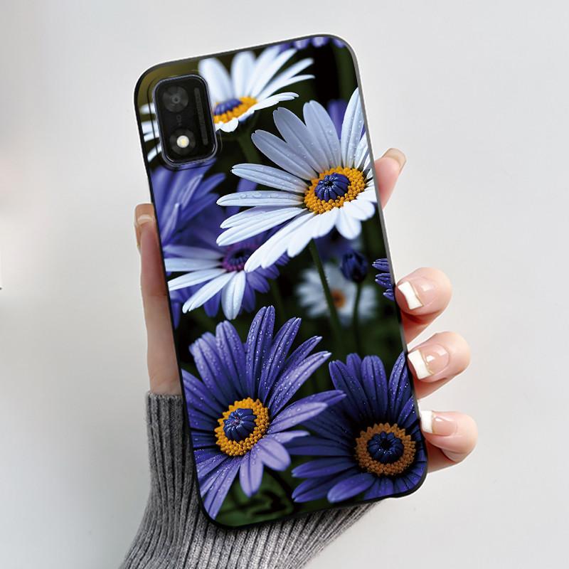 Case For Itel A17 Bumper Soft Silicone Jelly Black Case Trendy Style Painted Pattern Funny Milk Tea Rabbit Shockproof Cover
