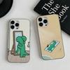 Милый J-Jog-uman-s Динозавры Для iPhone 15 16 17 14 13 12 11 Pro Max 16E 16 Plus 17 Air Гофрированный Ударопрочный Чехол для Телефона