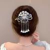 1 Piece of Elegant Valley Lily New Chinese Style Hair Clip with Formal Tassel Charming High-end Knot Clip