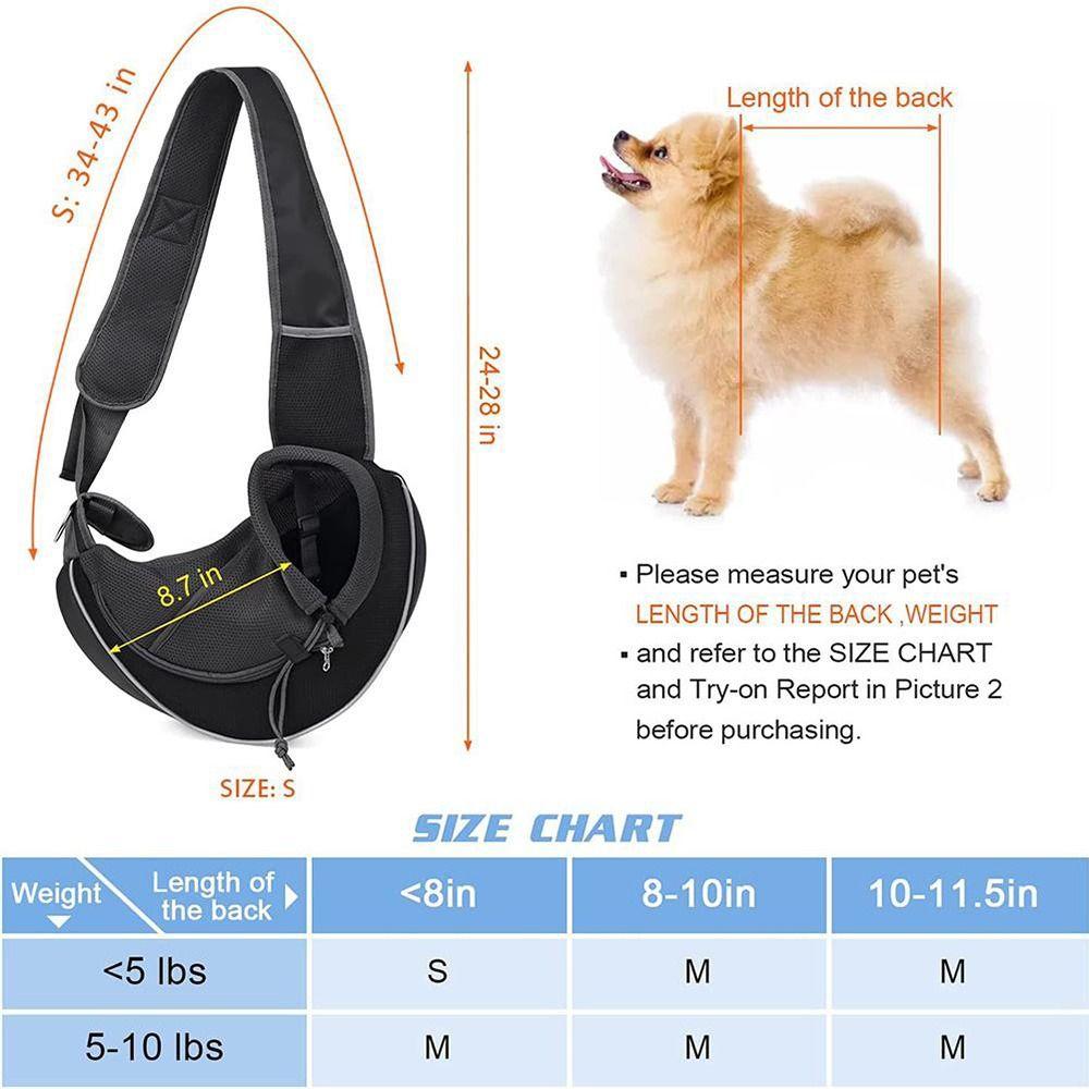 For Small Dogs Pet Carrying Bag Sling Carrier Bag Dog Cat Carrier Bag Pet Strap Shoulder Bag