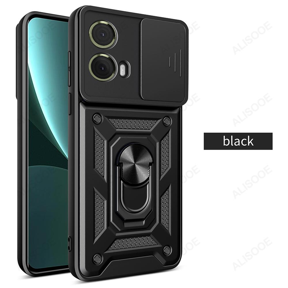 Чехол Armor Funda для Motorola G85, защитный чехол с выдвижным объективом и кольцом для камеры, защитная задняя крышка для Motorola moto S50 Neo G85 G84 Capa