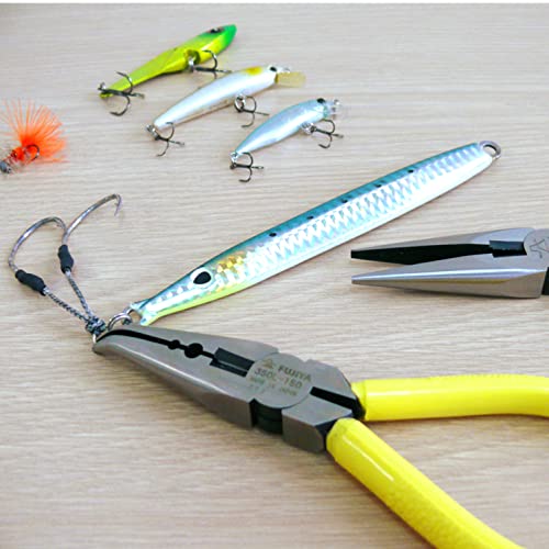 Fujiya Инструменты, 350L-150, плоскогубцы с изогнутыми игольчатыми губками из нержавеющей стали, 6 дюймов