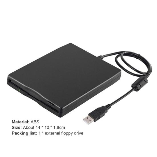 USB 2.0 дисковод для гибких дисков Plug Play Портативный внешний считыватель 3,5-дюймовых дискет FDD 1,44 МБ для ПК