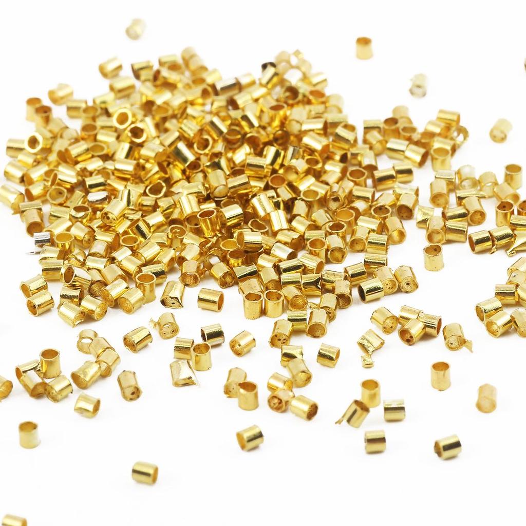 500 шт., 5 цветов, пробка с микропробкой, свободные бусины диаметром 1,5 мм, 2 мм, нескользящие медные бусины-прокладки, фурнитура для ювелирных изделий своими руками