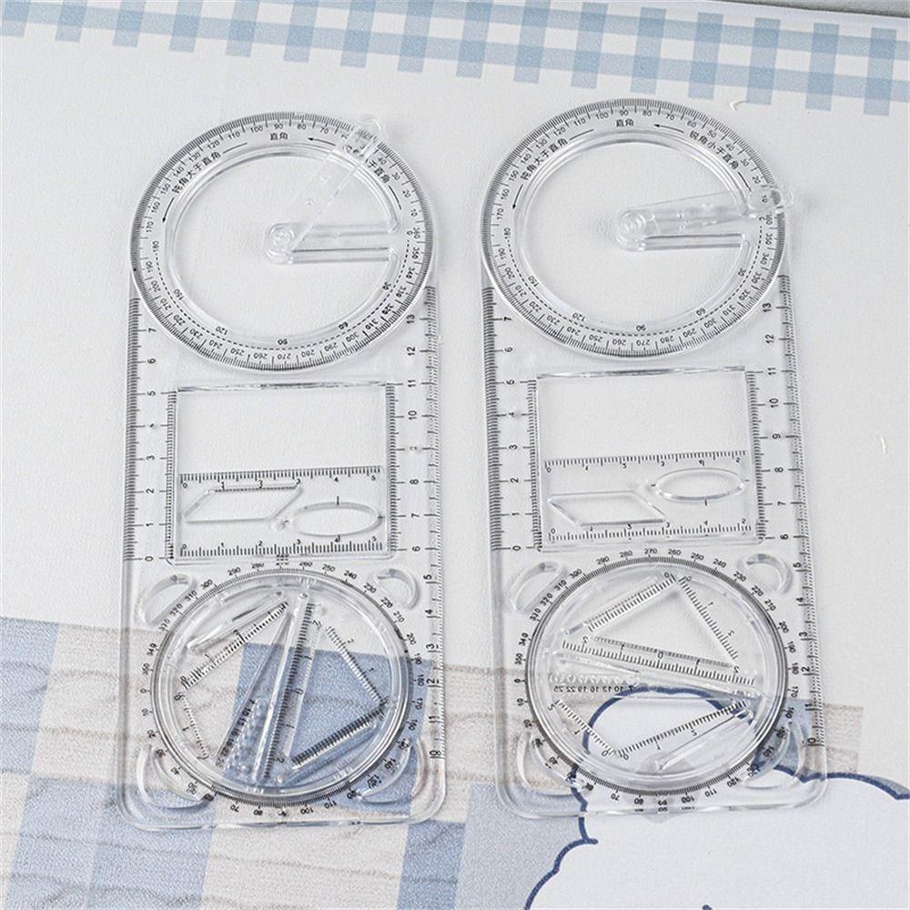 Activity Angle Geometry Ruler Multifunctional Drawing Template Drawing Ruler Children Student