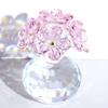 Crystal Figurine Pink Crystal Flower Home Ornaments Birthday Gift for Female Friend Day Gift Day Wedding Forget-me-not Mother's Valentine's