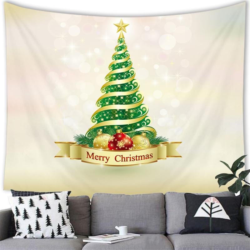 Рождественские шары с принтом, украшение, гобелен, домашний декор, гобелен, Рождественская комната, гостиная, Настенный декор, фон Tapisserie de Noël