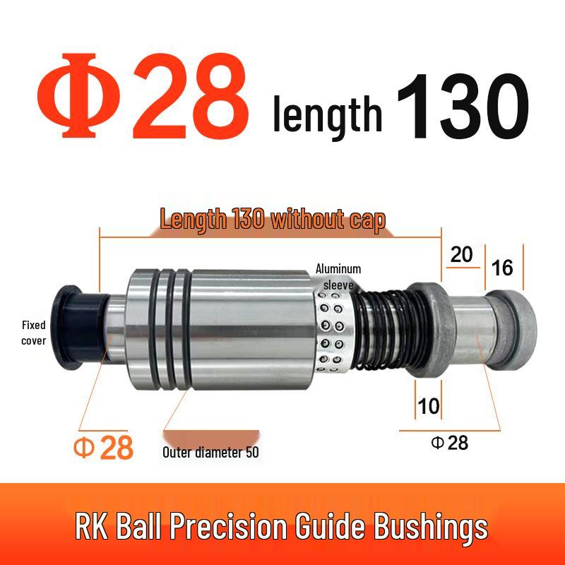 Replacement Disc Mill Mold Accessories - Cross Roller Rolling Rubber Sleeve & Outer Guide Post Bushing Set