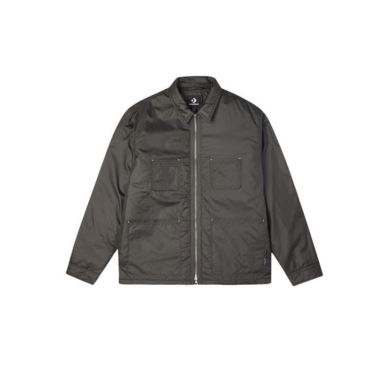 Converse Jackets Men's Gray Lapel Moderate Workwear 10022151-A02