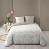 Parure Housse de couette + taies - Mallia - 240 x 260 cm - 100% Coton - Oeko-Tex® - Beige