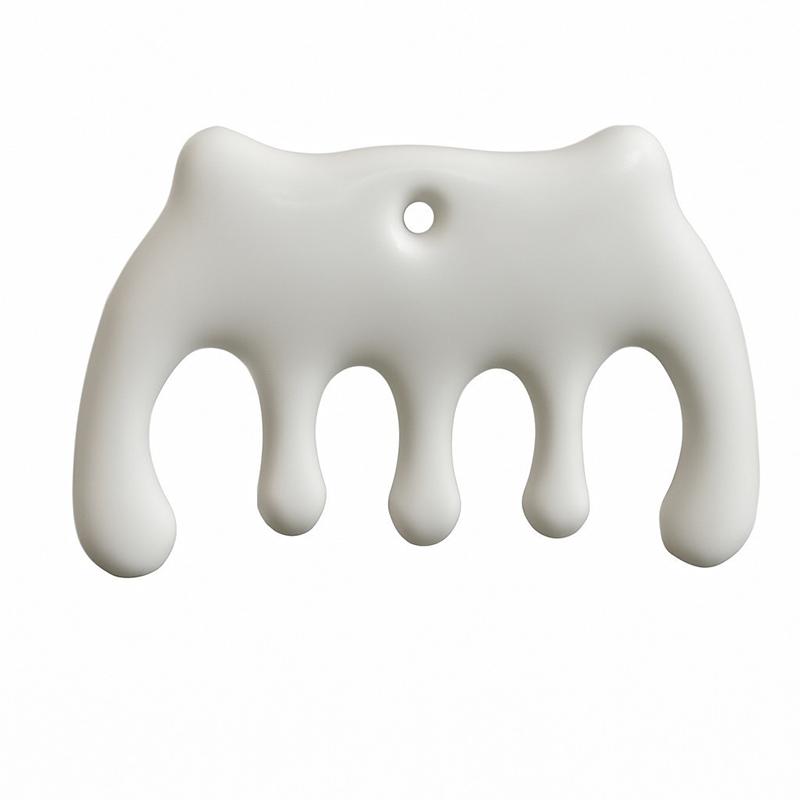 Керамическая массажная расческа для головы, расслабляющая пяти-семизубая расческа, расческа в форме дельфина, скребковый массажер, меридианная расческа, инструмент для массажа тела