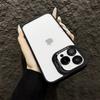 Прозрачный Чехол-Подставка с Металлической Рамкой для Защиты Камеры iPhone 1615 14 13 12 11 Pro Max Plus Прозрачная Защитная Крышка