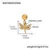 Ожерелье-подвеска Qiong Yao 5A Цирконий DIY с множеством аксессуаров - Нержавеющая сталь, Изысканный европейский и американский стиль