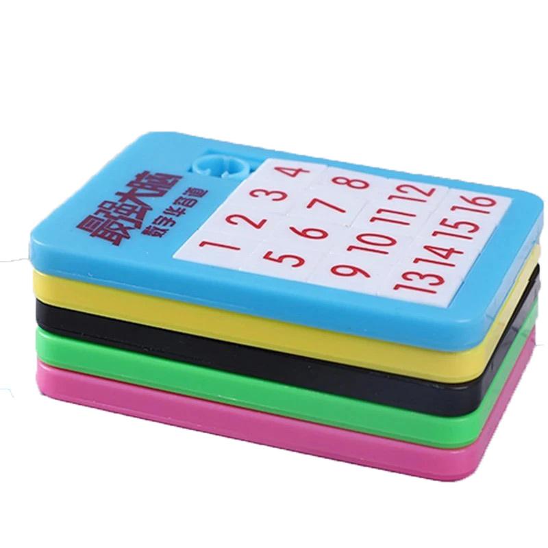 6PCS Animal Number Random Puzzle Plastic Slide Puzzle Logic Children's Early Education Puzzle Toy School Kindergarten Gift