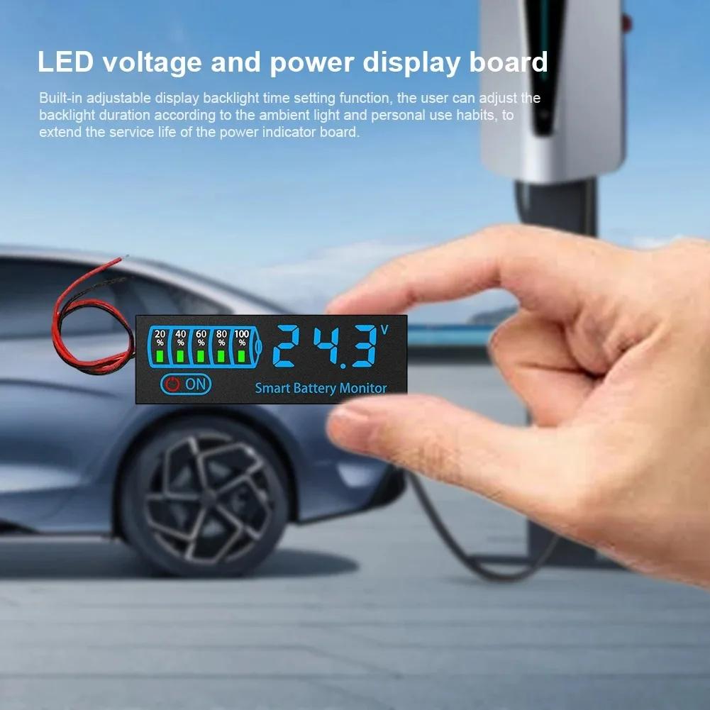 DC 7-11V Универсальный светодиодный индикатор уровня заряда батареи 11V 11V 16V 18V Свинцово-кислотный Литиевый Li-po Емкость Вольтметр Тестер заряда