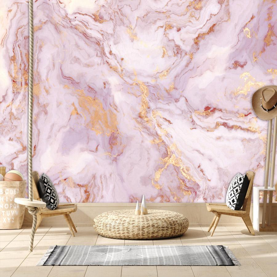 3d Pink Marble WallPapers Pattern Painting Wallpapers for Living Room Bedroom Wall Mural Stickers Home Decor