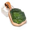 Молдавит Кварц Ручная Работа Медная Ювелирная Подвеска 1.85" G1E40