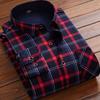 Men's Fashion New Autumn Winter Casual Long Sleeve Plaid Shirt Thick Warm Men's Casual High Quality Soft Large Size Top Shirt