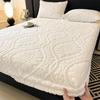 3PC Bedding Set Bedcloth Warm Winter Bed Cover 3D Embossed Velvet Mattress Cover Tafferta Bedsheet Winter Warm Fitted Sheet Mattress Protector