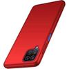 Protective Case - PROSHOP - for Samsung Galaxy A12 - Flexible - Red - Lightweight Silicone