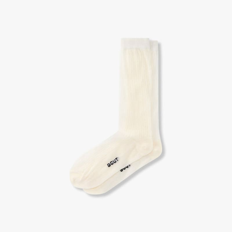 GCUT Logo Gold Socks_Ivory 7215284401