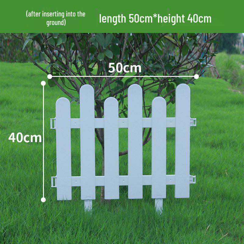 Пластиковый штакетник двойного назначения для сада, цветника, двора или школы