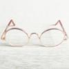 1/31/4 BJD Mini Plush Doll Plush Doll Eyeglasses For 15~20cm Dolls Cute Round Frame Glasses Clothes