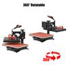 Multifunctional 5 In 1 Heat Press Machine 360 Degrees  Rotatable Slidable Hot Transfer Sublimation Digital