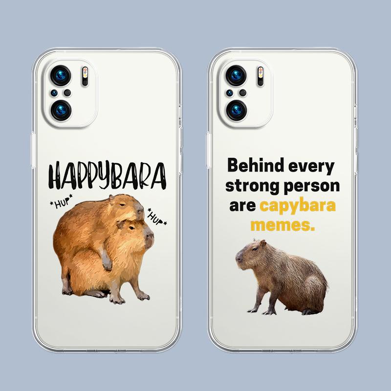 Милый мультяшный капибара Забавный подарок Чехол для телефона Для Xiaomi Redmi Note 15 14 5G 13 12 10 11 Pro Plus 4G 14C 13C 12C Мягкий чехол-подарок