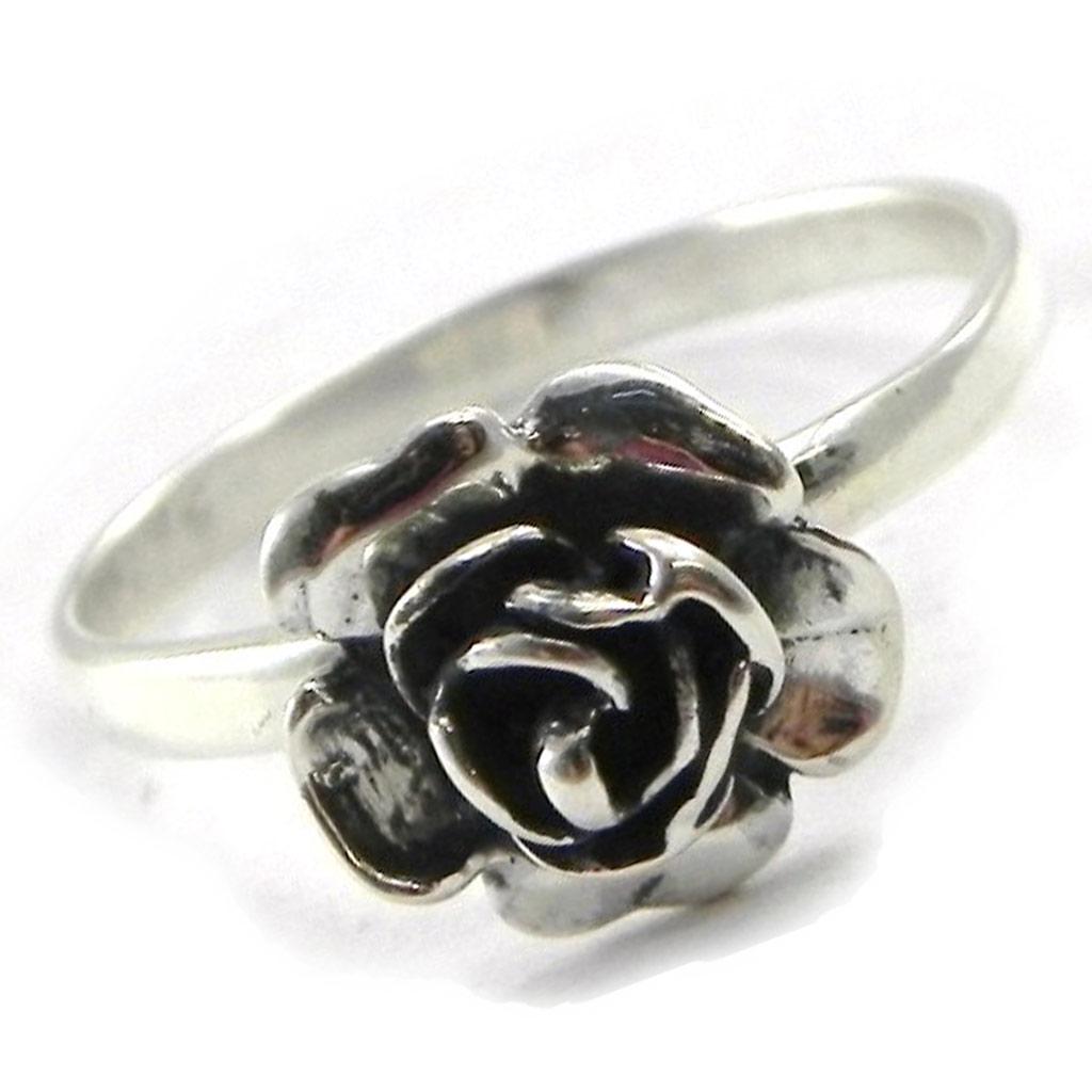 'Romantic Rose' Silver Ring