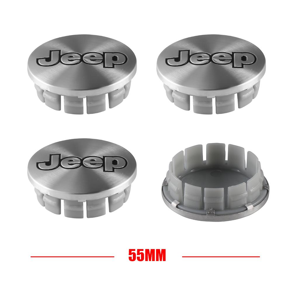 Cup Holders 55mm 64mm Car Wheel Center Covers Hub Cap Badge Accessorie for Jeep Cherokee WK Gladiator Pickup Wrangler Jk Renegad