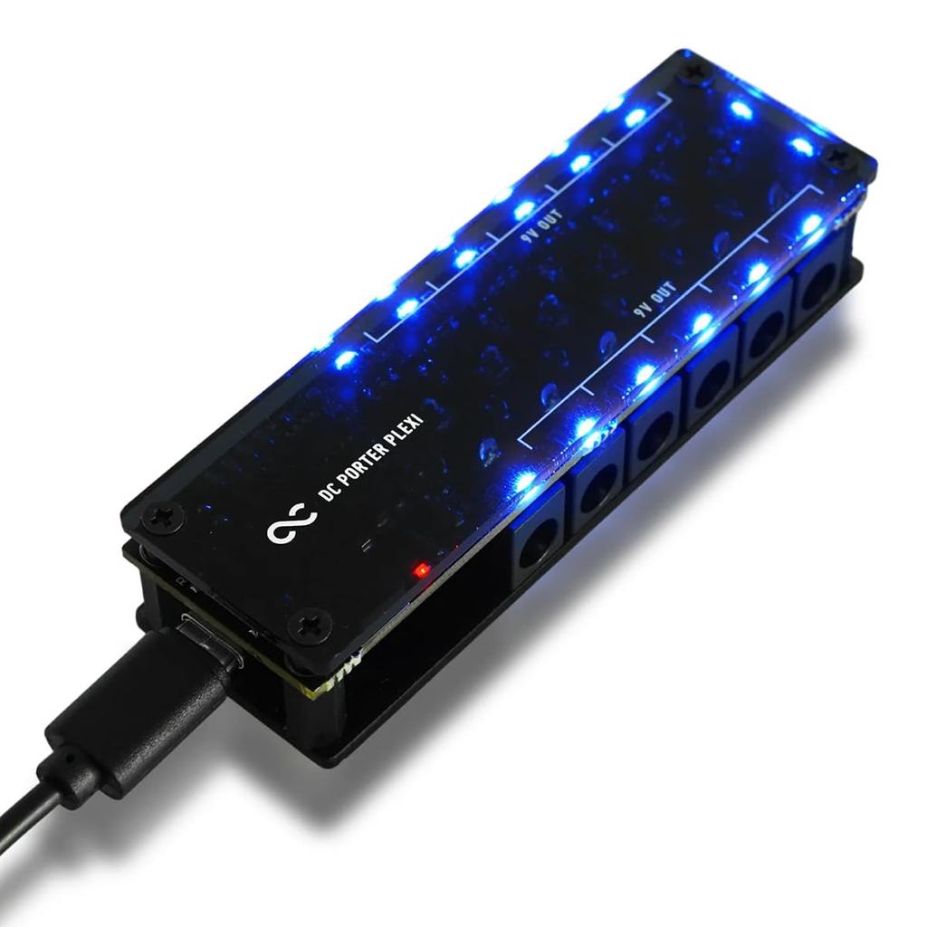 One Control DC PORTER PLEXI 12 DC PACK Блок питания эффектора Кабели постоянного тока One Control (12 включено)