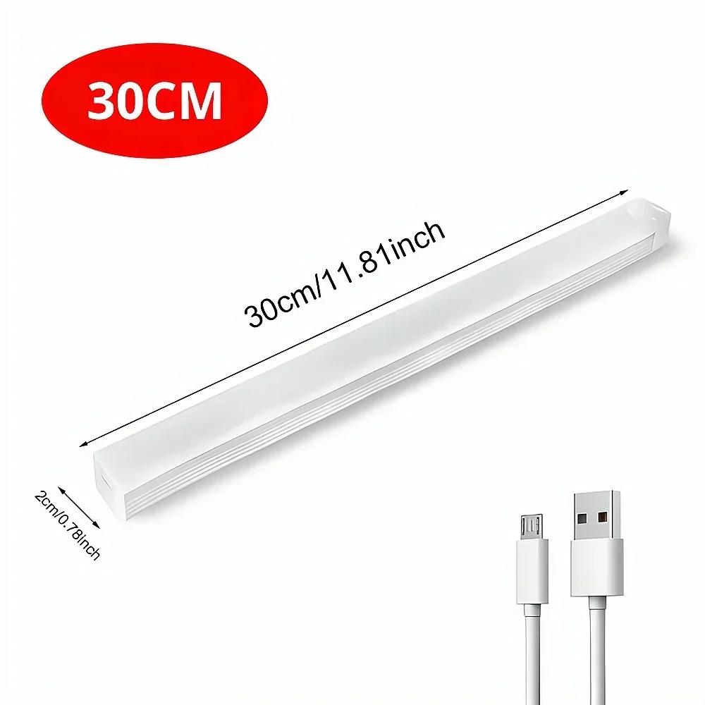 Датчик движения Ночники Беспроводной светодиодный светильник USB Перезаряжаемый Магнитный Для Гардеробной Комнаты Кухни Прохода Трубка Детектор Лампа