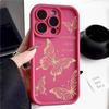 INS Retro Butterfly TPU Phone Case For iPhone 16 Pro 15 14 Plus 13 12 11 Pro Max Plus XS X XR 8 7 Shockproof Soft Bumper Back Cases Cover