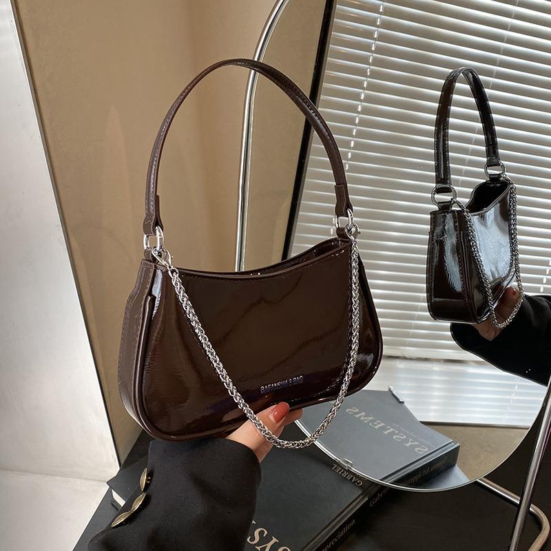Премиальные женские сумки осень и зима новая модная универсальная сумка-подмышка на цепочке сумка через плечо