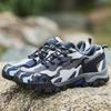 Men's Camouflage Non-Slip Hiking Shoes - Large Size, Fashionable, Lace-Up, Outdoor Travel Footwear