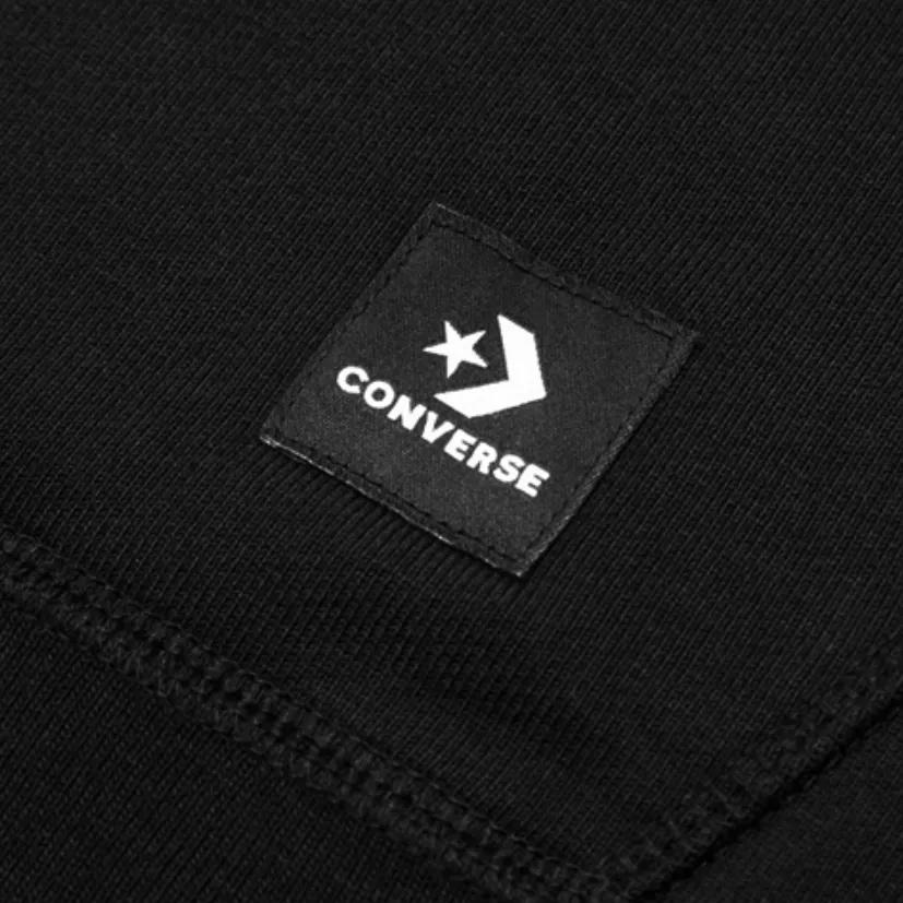 Converse Sweatshirts Men's Black Hooded Moderate Regular (Unisex) Sweatshirts 10008356 A01