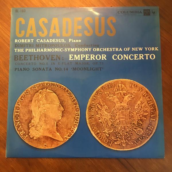 Грампластинка ROBERT CASADESUS, DIMITRI MITROPOUL - Бетховен Концерт № 5 «Император» Concerto OL103 Columbia Master 1960 Япония Классика Б/у