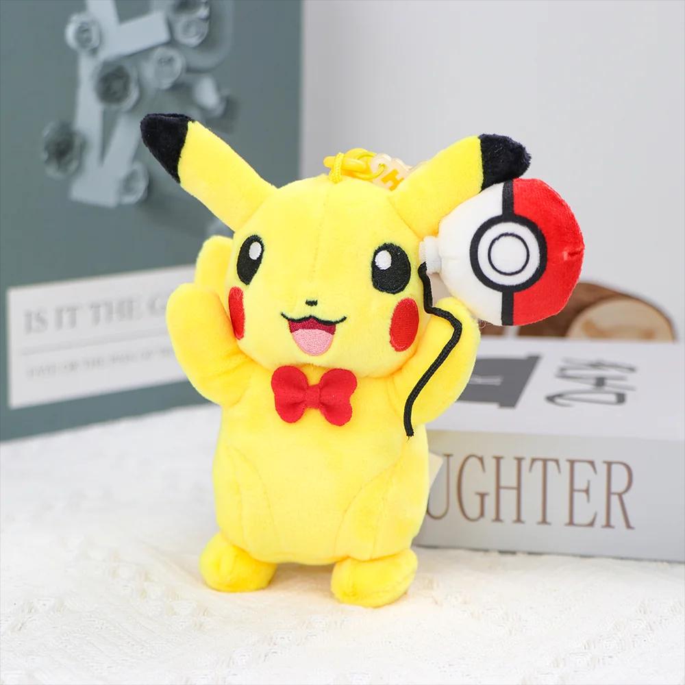 Gengar Jigglypuff Bulbasaur Plush Toys Stuffeds Mimikyu Mew Togepi Keychain Backpack Pendant Keyring Birthday Gifts