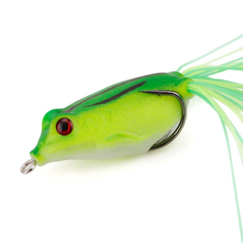 1 упаковка, мягкая рыболовная приманка в виде лягушки, бионические приманки Thunder Frog с двойным крючком, рыболовные принадлежности