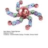 Transformable Fidget Spinner Portable Stress Relief Deformation Mechanical Arm Fingertip Gyro Chain Robot Spinner Sensory Toy