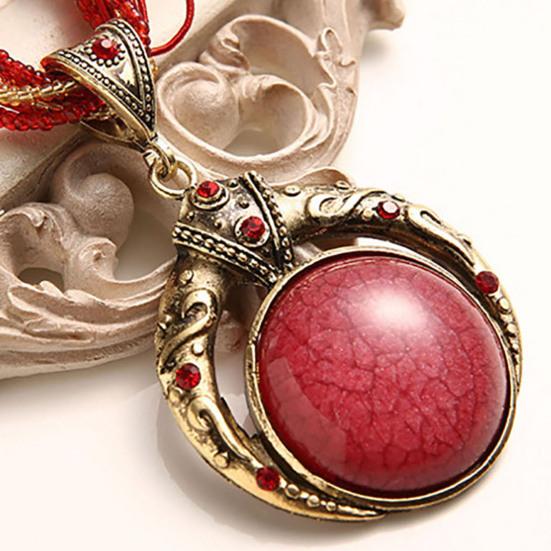 2 шт./компл. богемные уникальные резные круглые серьги, комплект ожерелья, многослойные бусины, цепочка с подвеской, ожерелье, серьги-крючки, ювелирные аксессуары